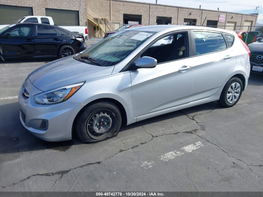 2017 Hyundai Accent Se VIN: KMHCT5AE1HU344805 Lot: 40742778