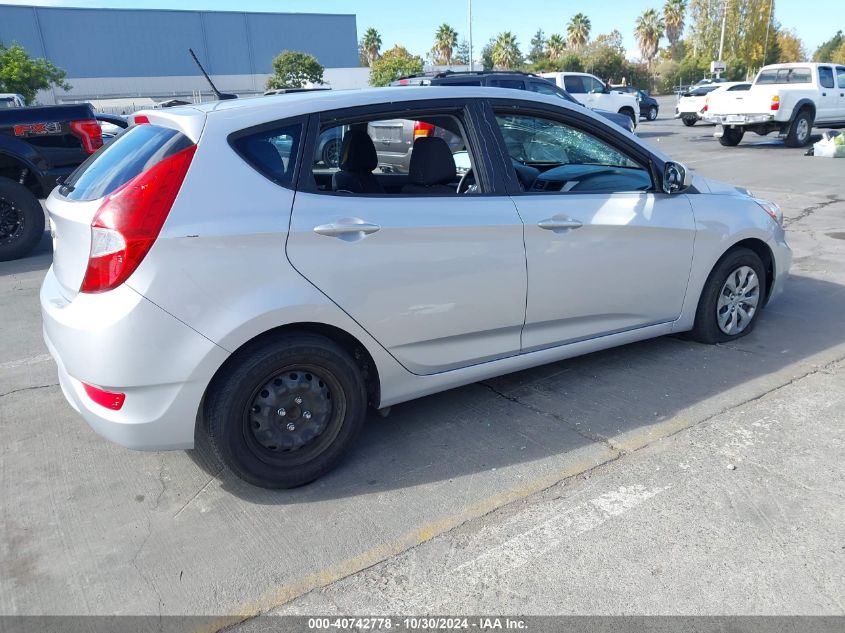 2017 Hyundai Accent Se VIN: KMHCT5AE1HU344805 Lot: 40742778