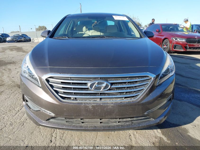 2015 Hyundai Sonata Se VIN: 5NPE24AF7FH199800 Lot: 40742789