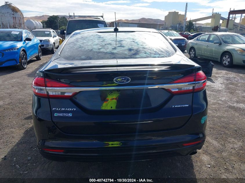 2017 Ford Fusion Energi Titanium VIN: 3FA6P0SU5HR275628 Lot: 40742794