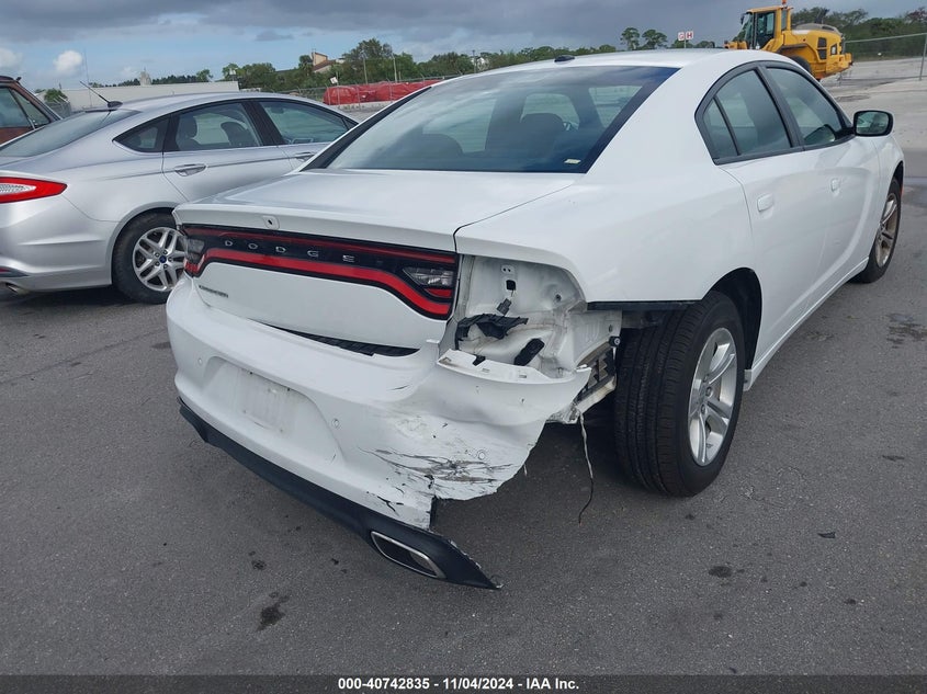 2022 Dodge Charger Sxt Rwd VIN: 2C3CDXBG6NH255456 Lot: 40742835