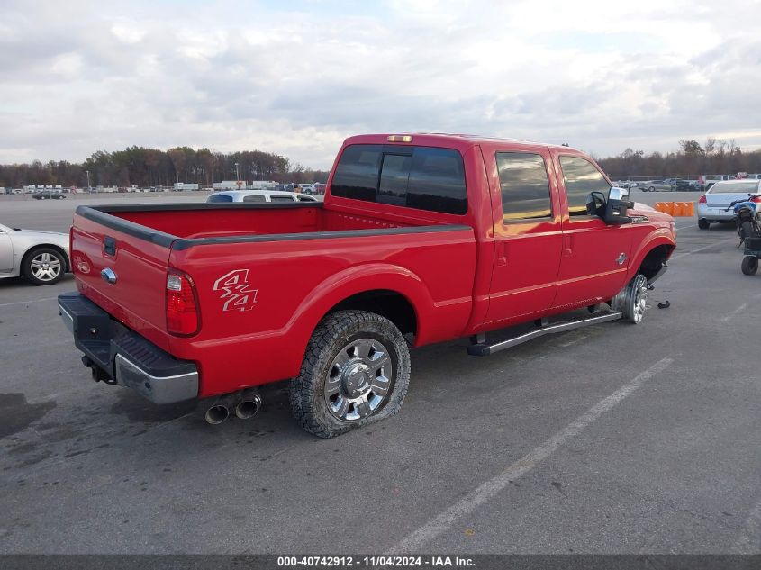 2013 Ford F-250 Lariat VIN: 1FT7W2BT3DEA02575 Lot: 40742912