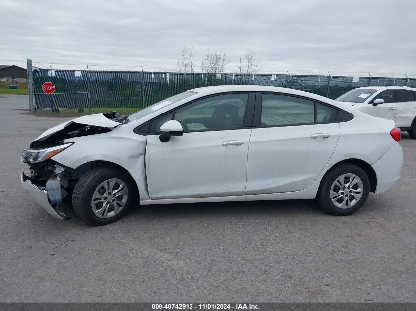 2019 Chevrolet Cruze Ls VIN: 1G1BC5SM3K7150863 Lot: 40742913