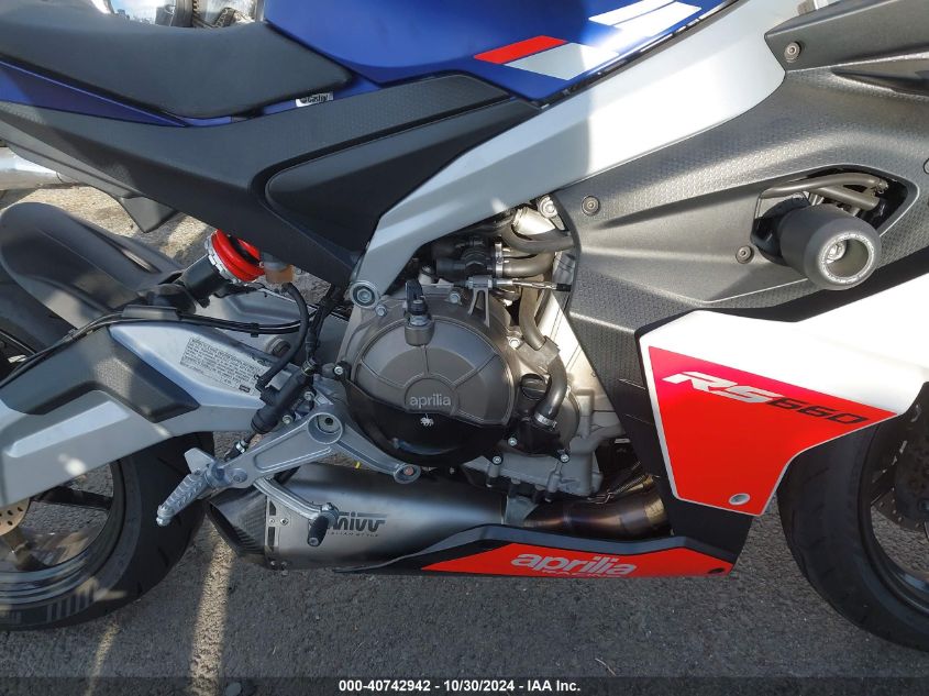 2023 Aprilia Rs 660 VIN: ZD4KSUG00PS001863 Lot: 40742942