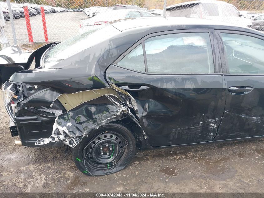 VIN 2T1BURHE1KC164187 2019 TOYOTA COROLLA LE