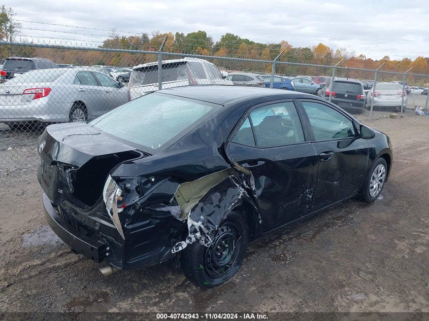 VIN 2T1BURHE1KC164187 2019 TOYOTA COROLLA LE