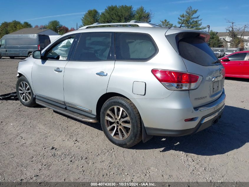 2015 Nissan Pathfinder Sl VIN: 5N1AR2MM7FC671767 Lot: 40743030