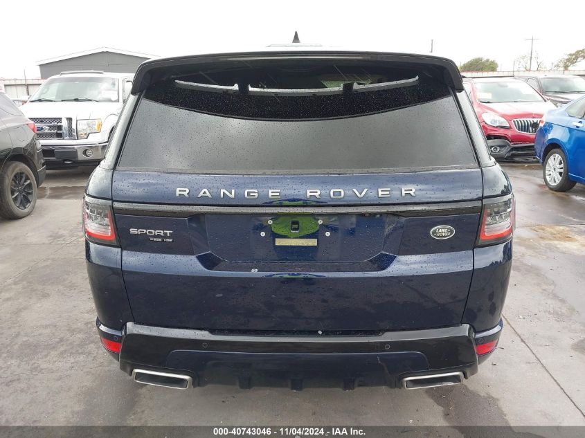 2021 Land Rover Range Rover Sport Hse Dynamic VIN: SALWR2SE7MA770872 Lot: 40743046