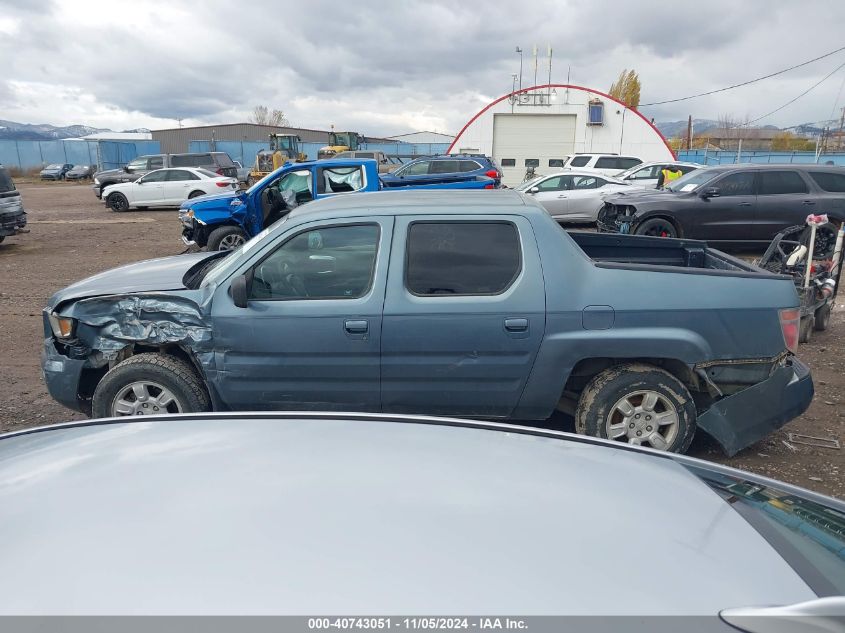 2006 Honda Ridgeline Rts VIN: 2HJYK16476H549403 Lot: 40743051