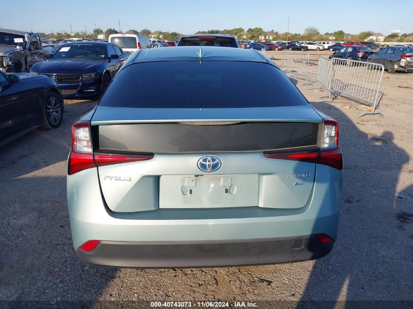 2019 Toyota Prius L Eco VIN: JTDKARFU3K3082148 Lot: 40743073