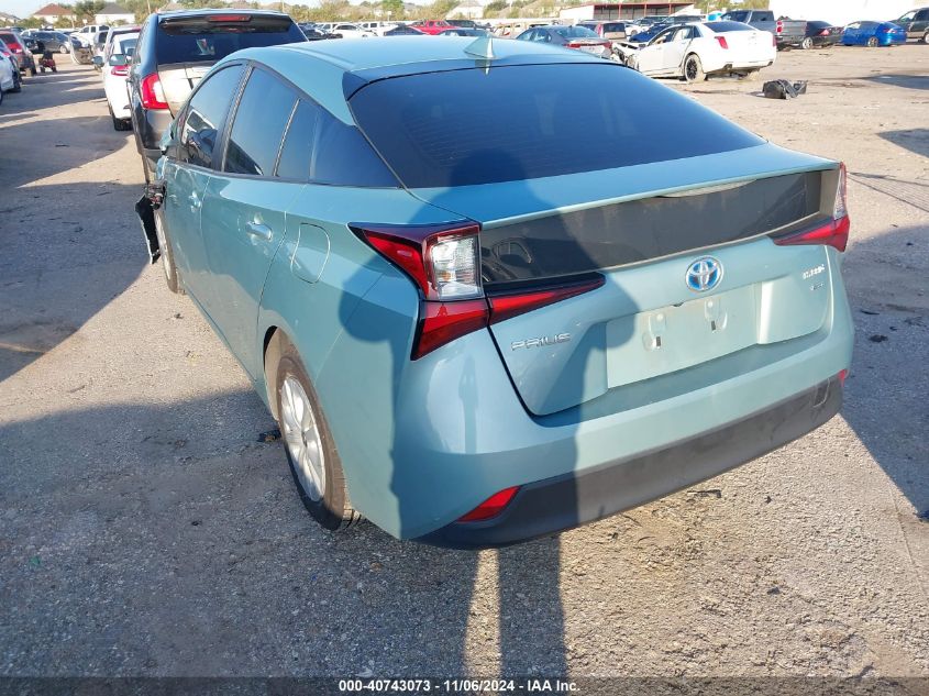 VIN JTDKARFU3K3082148 2019 Toyota Prius, L Eco no.3