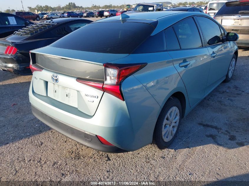 VIN JTDKARFU3K3082148 2019 Toyota Prius, L Eco no.4