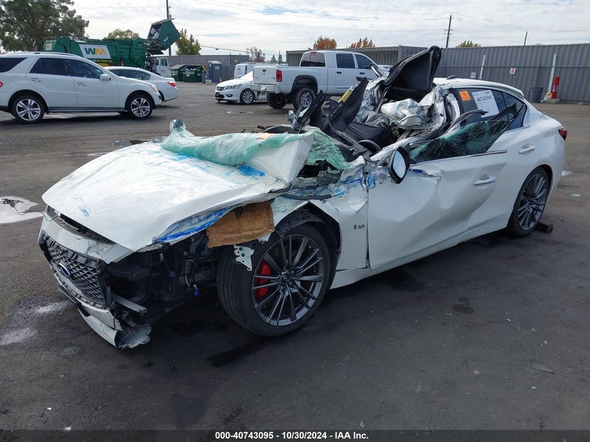 VIN JN1FV7AP1KM760730 2019 INFINITI Q50 3.0T RED SPORT 400
