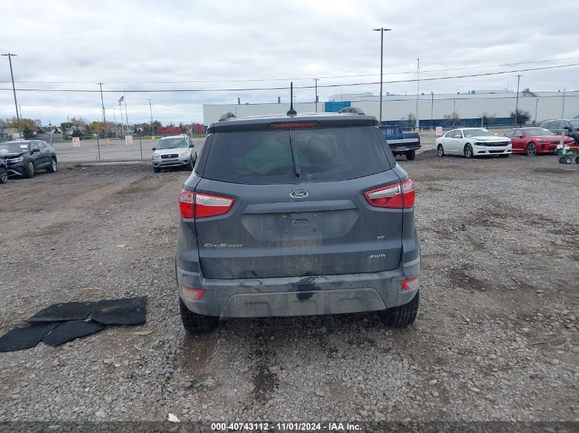 2020 Ford Ecosport Se VIN: MAJ6S3GL4LC338063 Lot: 40743112