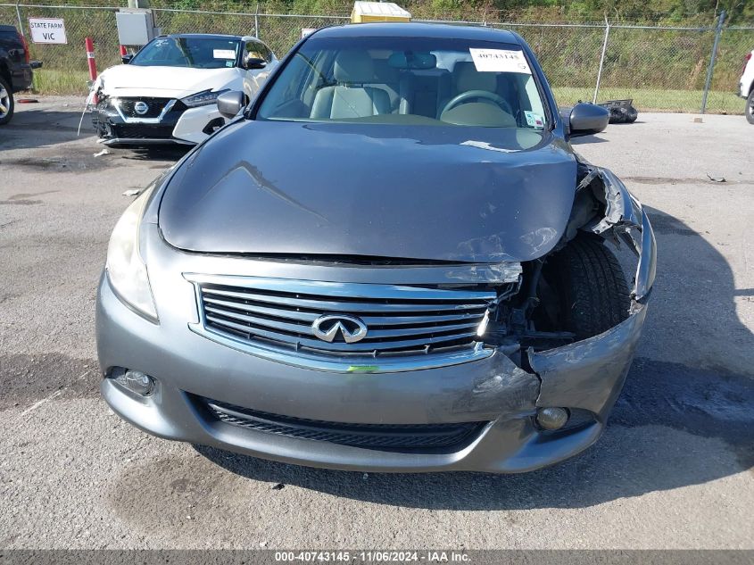 2012 Infiniti G25 Journey VIN: JN1DV6AP8CM811532 Lot: 40743145