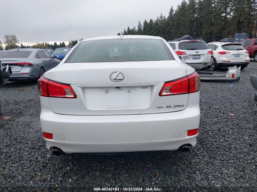 2011 Lexus Is 250 VIN: JTHCF5C22B5049601 Lot: 40743163