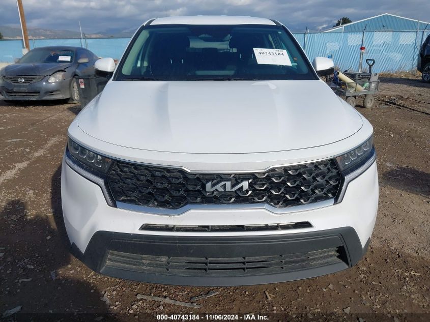 2023 Kia Sorento Lx VIN: 5XYRG4LC2PG167822 Lot: 40743184