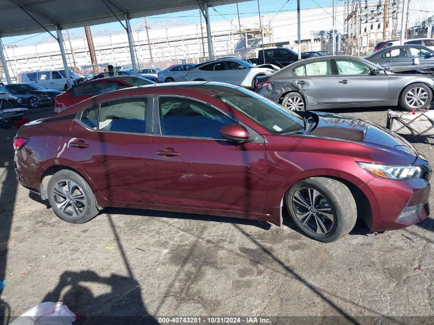 2022 Nissan Sentra Sv Xtronic Cvt VIN: 3N1AB8CV2NY291864 Lot: 40743281