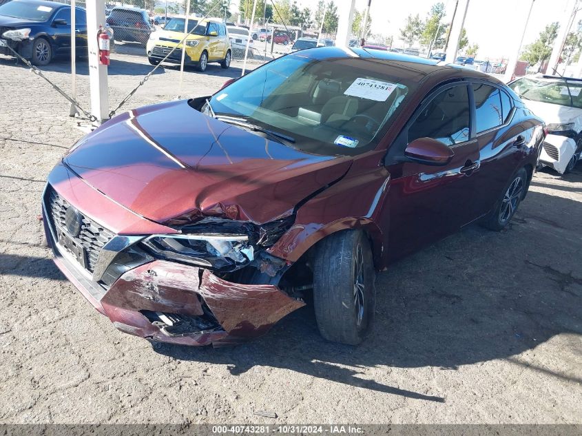 2022 Nissan Sentra Sv Xtronic Cvt VIN: 3N1AB8CV2NY291864 Lot: 40743281