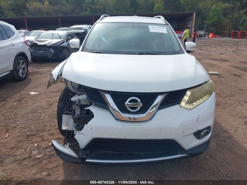 2015 Nissan Rogue Sv VIN: 5N1AT2MT7FC840405 Lot: 40743326