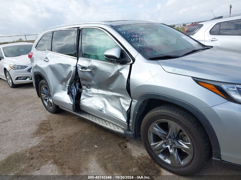 2019 Toyota Highlander Limited Platinum VIN: 5TDYZRFH6KS323530 Lot: 40743346