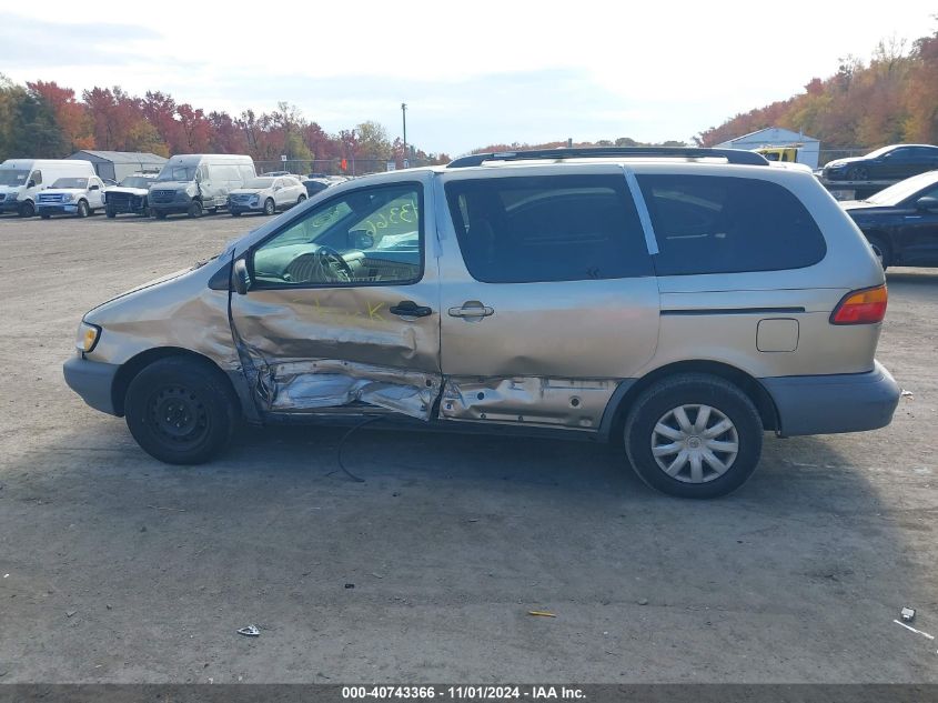 2000 Toyota Sienna Le VIN: 4T3ZF13C4YU311469 Lot: 40743366