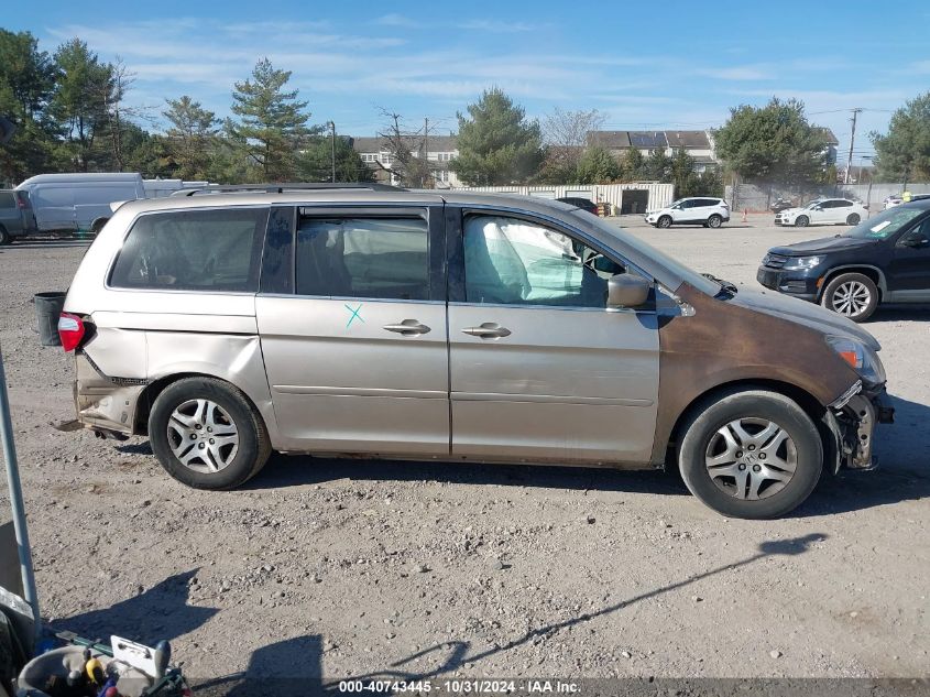 2007 Honda Odyssey Ex-L VIN: 5FNRL38607B134866 Lot: 40743445