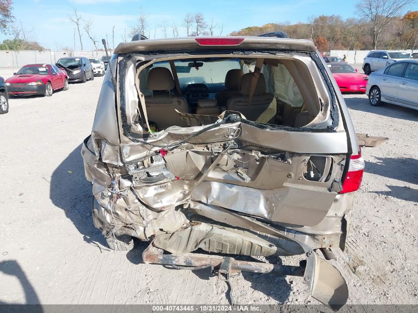 2007 Honda Odyssey Ex-L VIN: 5FNRL38607B134866 Lot: 40743445