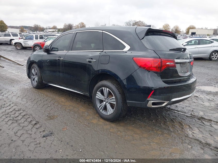 Vin: 5j8yd4h39kl025396, lot: 41232864, acura mdx standard 20193