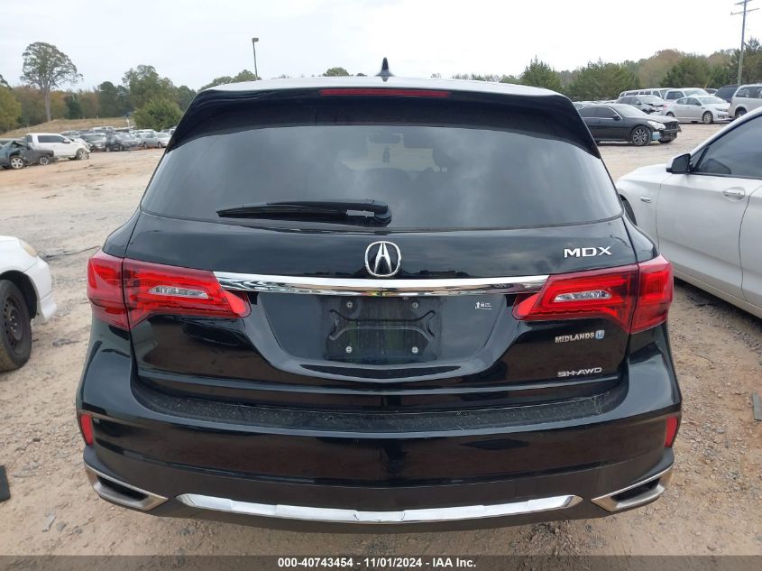 2019 Acura Mdx Standard VIN: 5J8YD4H39KL025396 Lot: 40743454