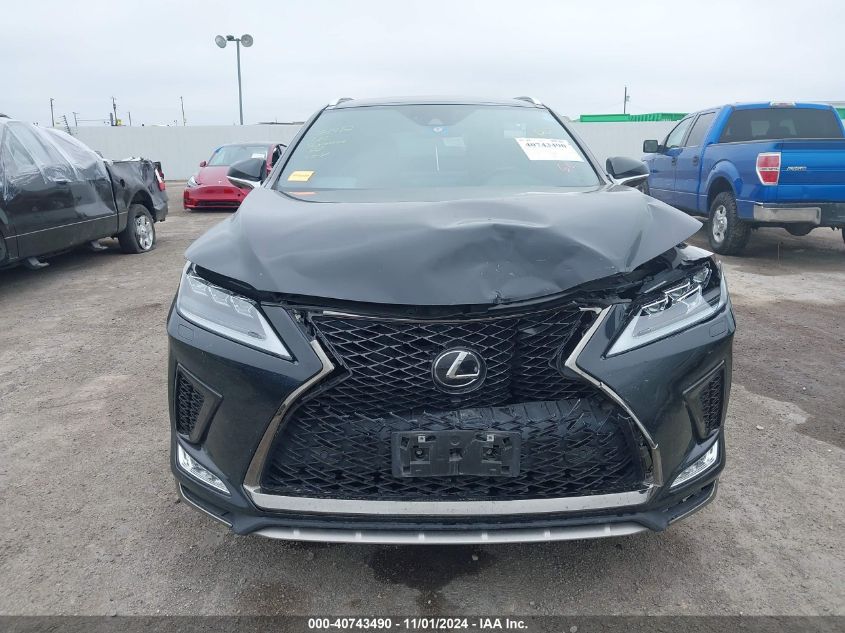 2022 Lexus Rx 350 F Sport Handling VIN: 2T2YZMDA2NC345428 Lot: 40743490