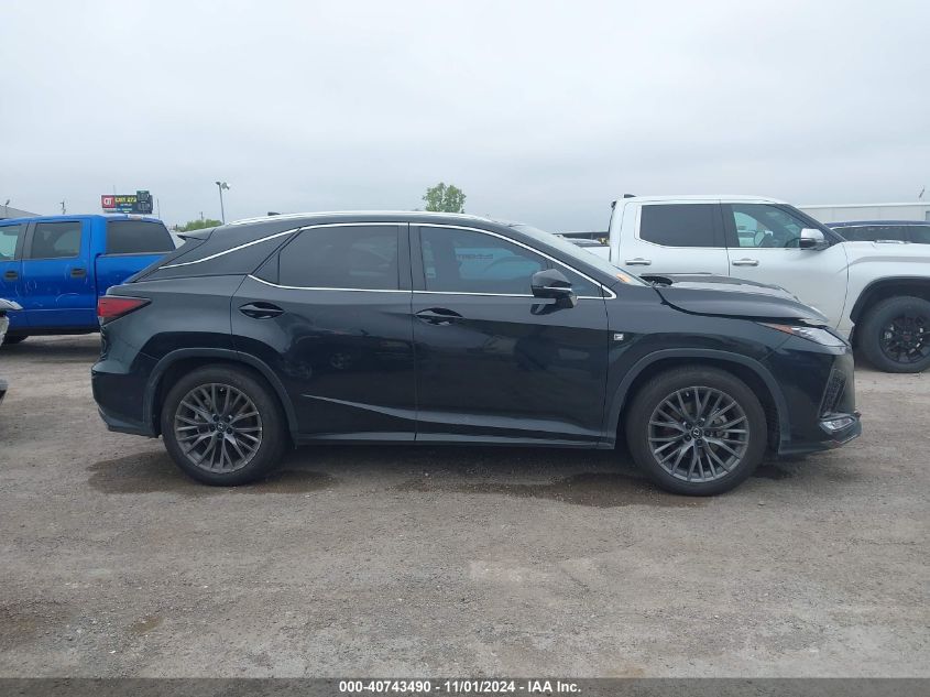 2022 Lexus Rx 350 F Sport Handling VIN: 2T2YZMDA2NC345428 Lot: 40743490