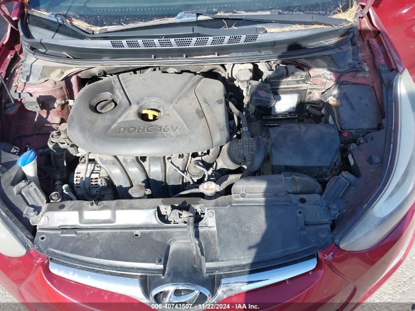 2016 HYUNDAI ELANTRA VIN: 5NPDH4AE4GH771179