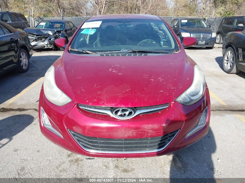 2016 Hyundai Elantra Se VIN: 5NPDH4AE4GH771179 Lot: 40743507