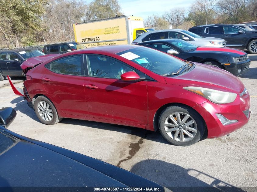 2016 HYUNDAI ELANTRA VIN: 5NPDH4AE4GH771179