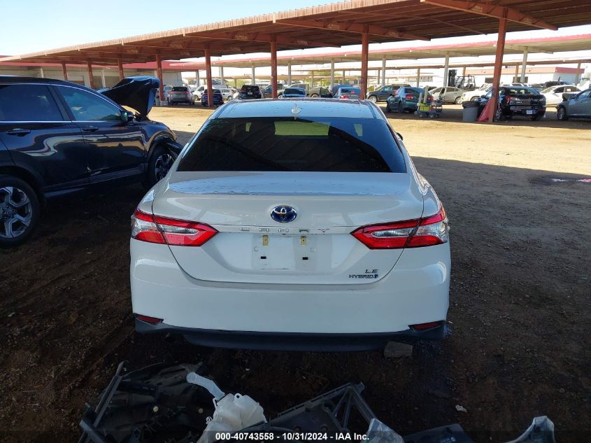 2020 Toyota Camry Le Hybrid VIN: 4T1C31AKXLU524615 Lot: 40743558