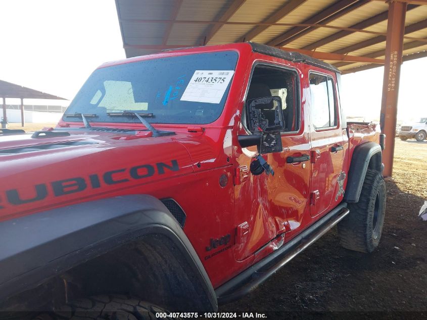 2020 Jeep Gladiator Rubicon 4X4 VIN: 1C6JJTBG2LL184137 Lot: 40743575