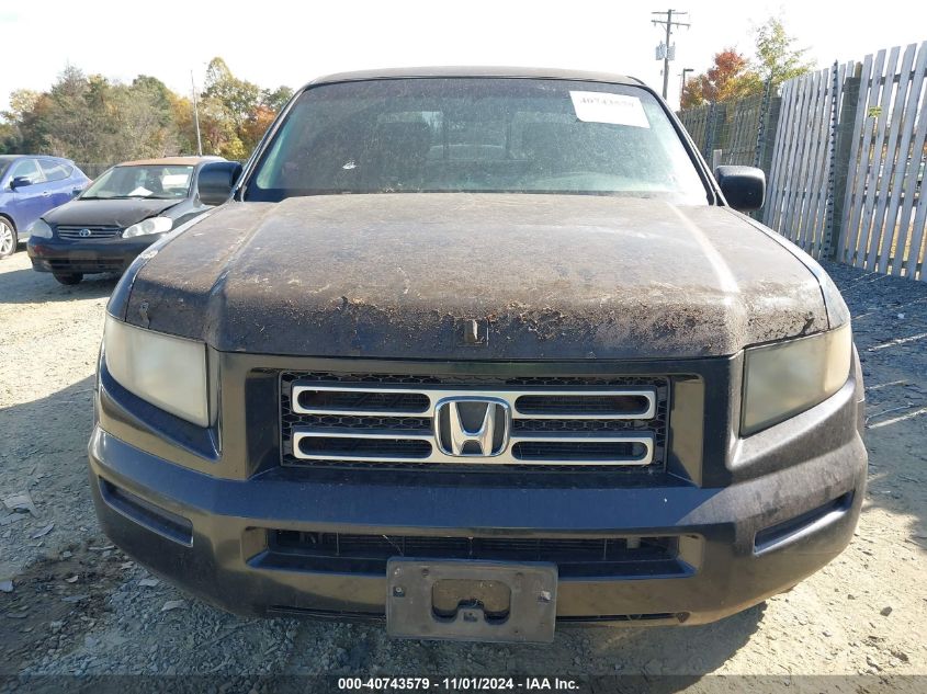 2006 Honda Ridgeline Rts VIN: 2HJYK16436H544523 Lot: 40743579