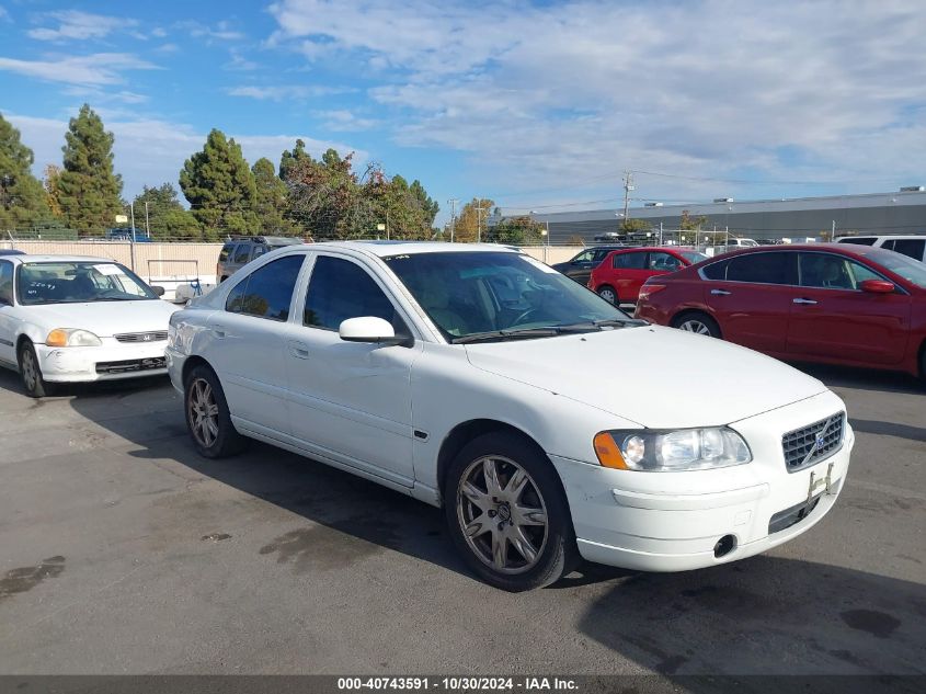 2006 Volvo S60 2.5T VIN: YV1RS592X62534732 Lot: 40743591