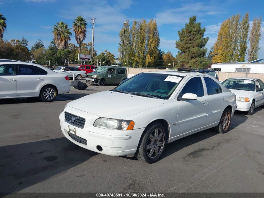 2006 Volvo S60 2.5T VIN: YV1RS592X62534732 Lot: 40743591