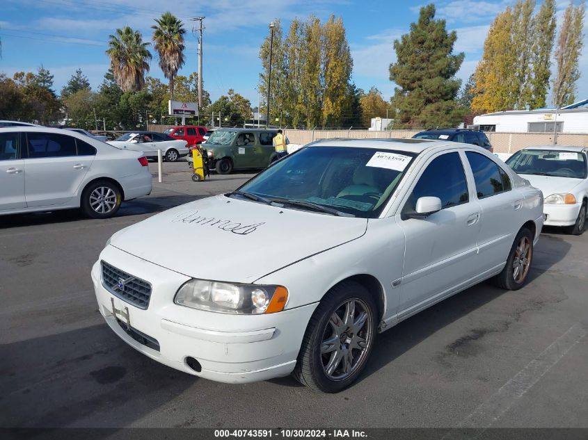 2006 Volvo S60 2.5T VIN: YV1RS592X62534732 Lot: 40743591