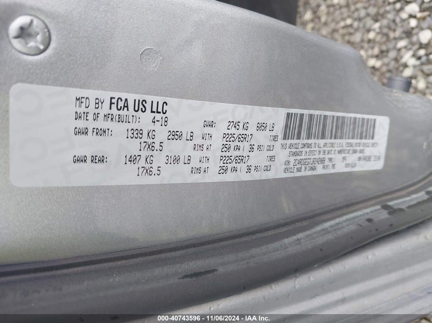 2018 DODGE GRAND CARAVAN GT - 2C4RDGEG7JR242088