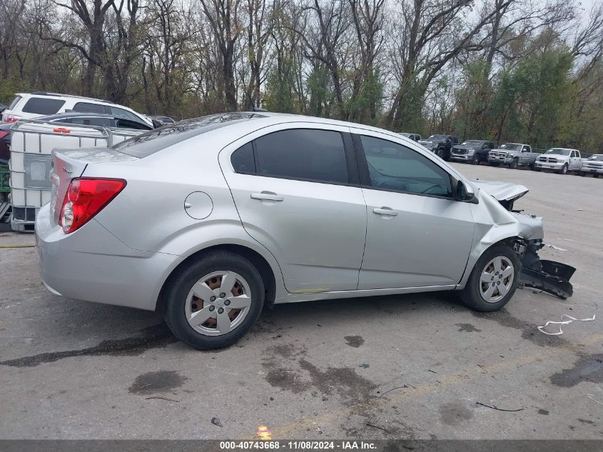 2013 Chevrolet Sonic Ls Auto VIN: 1G1JA5SH3D4156722 Lot: 40743668