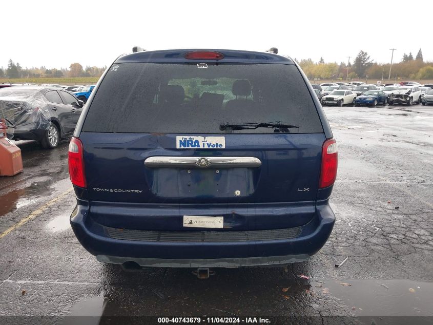 2005 Chrysler Town & Country Lx VIN: 2C4GP44R85R213057 Lot: 40743679