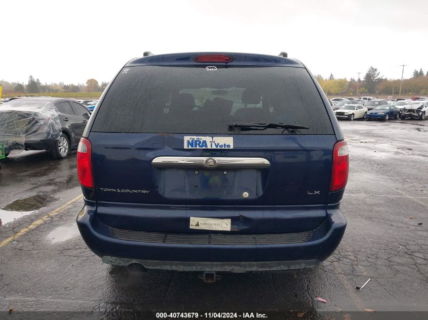 2005 Chrysler Town & Country Lx VIN: 2C4GP44R85R213057 Lot: 40743679