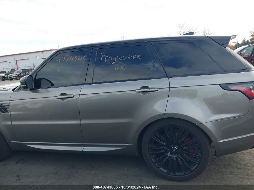 2019 Land Rover Range Rover Sport Hse Dynamic VIN: SALWV2SV7KA840878 Lot: 40743685