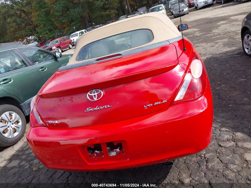 2006 Toyota Camry Solara Sle VIN: 4T1FA38P96U072354 Lot: 40743694