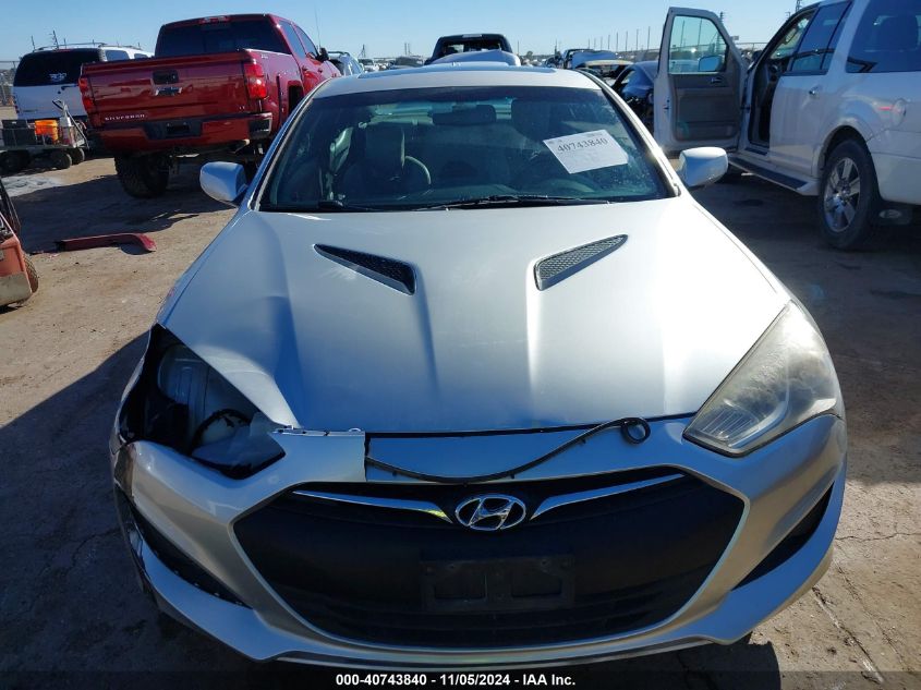 2013 HYUNDAI GENESIS 2.0T PREMIUM - KMHHT6KDXDU099918