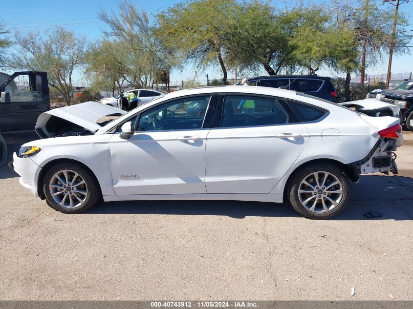 2017 Ford Fusion Hybrid Se VIN: 3FA6P0LU3HR344220 Lot: 40743912