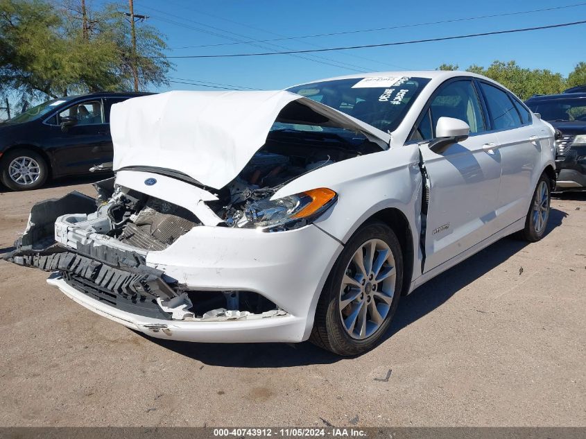 2017 Ford Fusion Hybrid Se VIN: 3FA6P0LU3HR344220 Lot: 40743912